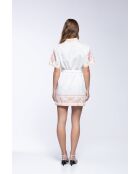 Robe en coton Alina ivory palm tree