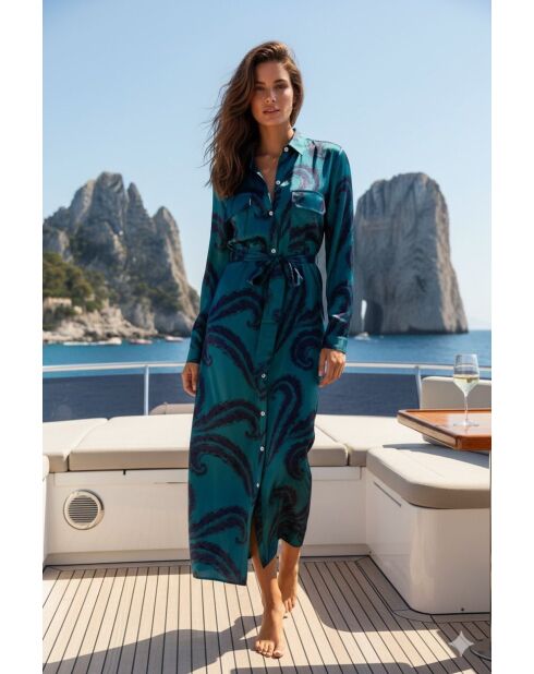 Robe Eloise feuilles