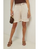 Short en lin Soft beige