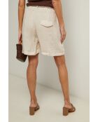 Short en lin Soft beige