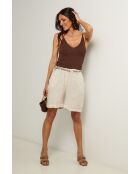Short en lin Soft beige