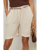 Short en lin Soft beige