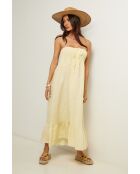 Robe en lin Global jaune