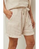 Short en lin Touch beige