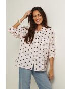 Chemise en lin Bold rose