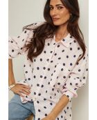 Chemise en lin Bold rose