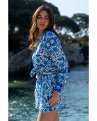 Chemise Amber bleu aztec