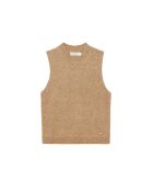 Pull sans manche MANDA marron
