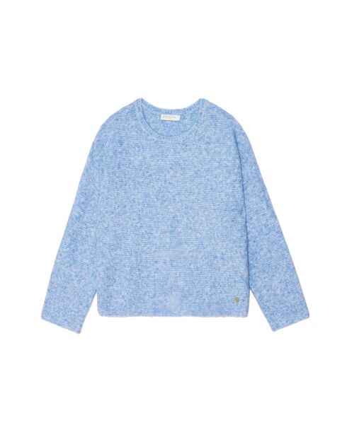 Maglione ampio blu cielo MADELINE, taglio dritto