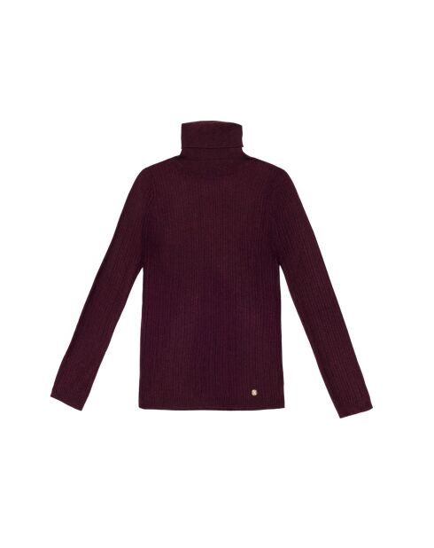 Maglione Melena in maglia a taglio dritto bordeaux