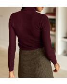 Maglione Melena in maglia a taglio dritto bordeaux