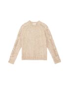 Maglione Melie ecru in maglia a taglio dritto