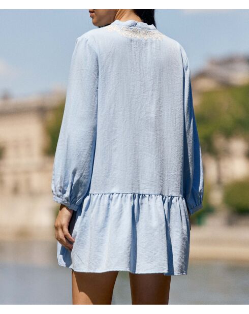 Robe courte Riman bleu ciel
