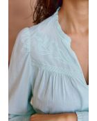 Blusa BOWIE verde agua de corte recto