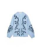 Blouse ample, encolure en V Beyta ciel