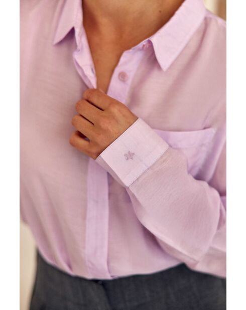 Carlita parma blouse met rechte snit