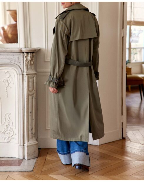Trench long FARAGA kaki