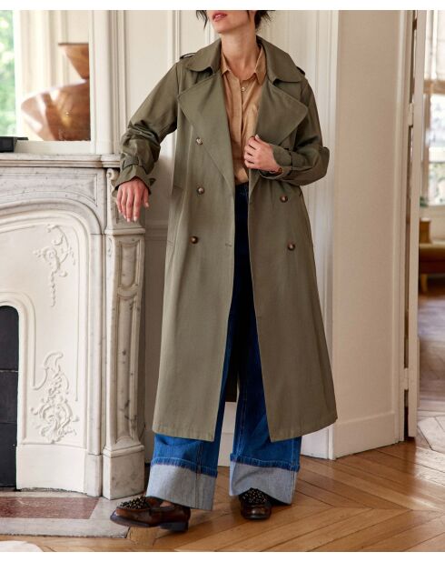 Trench long FARAGA kaki