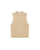 Pull sans manche MANDA beige