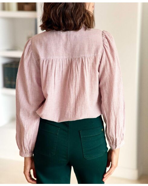 Blusa morbida bordeaux Bene