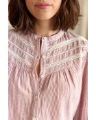 Blusa holgada Bene burdeos