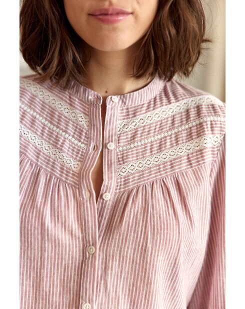 Blusa morbida bordeaux Bene