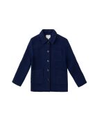 Manteau bi matière coupe droite Nita marine