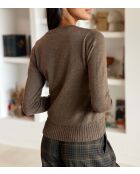 Maglione blusa MAHA taupe