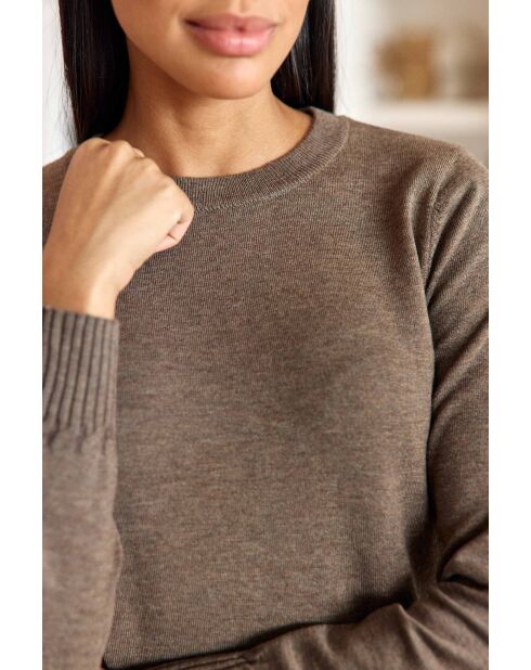 Maglione blusa MAHA taupe