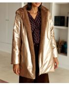 Chubasquero reversible de longitud media Nainy taupe