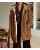 Chubasquero reversible de longitud media Nainy taupe