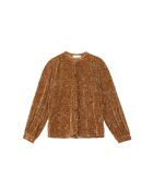 Blusa Bolentia cammello dal taglio dritto