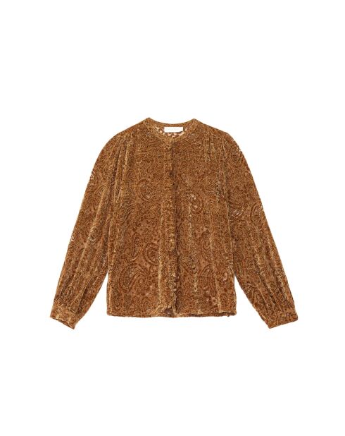 Blouse coupe droite Bolentia camel