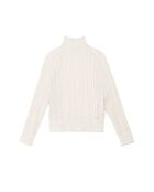 Ecrufarbener Blusenpullover Mavi