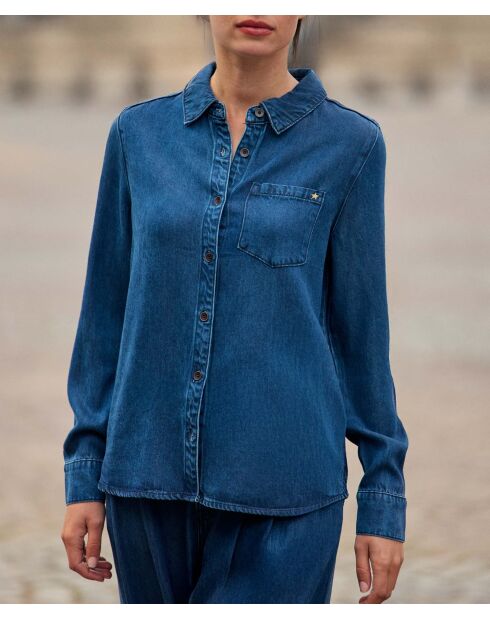 Chemisier coupe droite CLEM wash