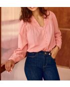 Blusa empolvada de corte recto BOWIE