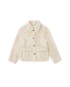 Manteau court coupe droite Nato beige