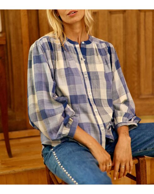 Blouse ample Brinda bleu