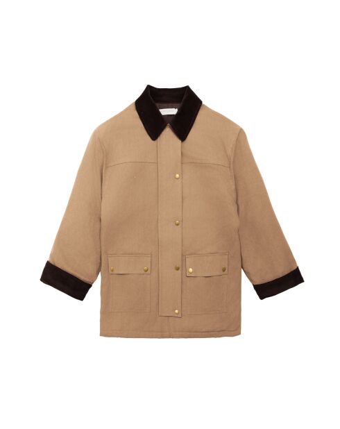 Parka manches longues Velsy beige