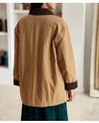 Parka Velsy beige de manga larga