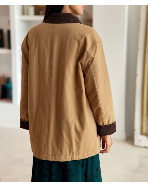 Parka manches longues Velsy beige