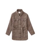 Manteau surchemise coupe droite Neddy carreaux