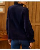 Blusa dritta blu scuro Beriza