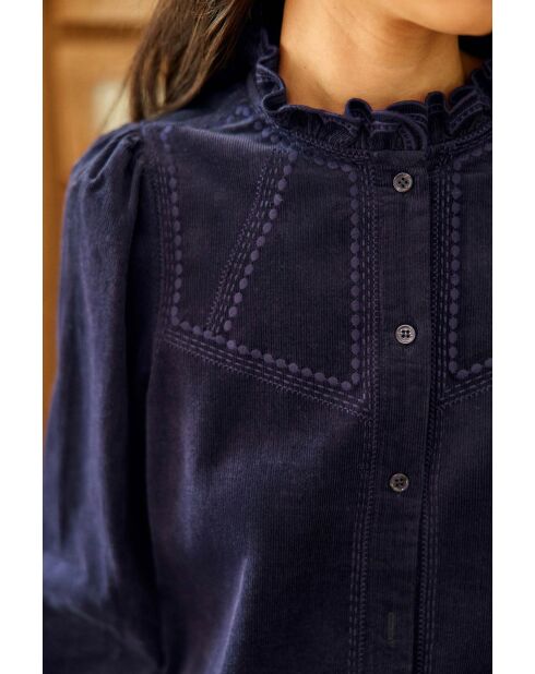 Blouse droite Beriza marine