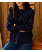Blusa dritta blu scuro Beriza
