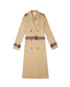 Gabardina larga Faraga camel