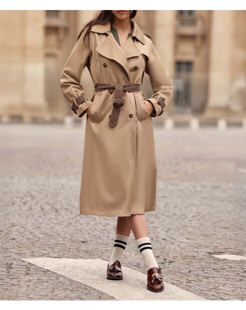 Trench long Faraga camel