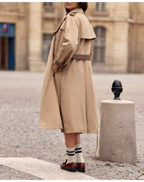 Trench long Faraga camel