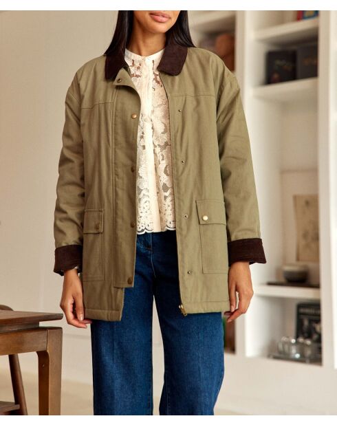 Parka manches longues Velsy kaki