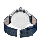 Montre GV2 Rome femme en cuir bleue